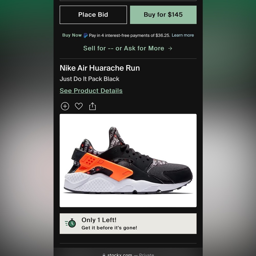 Men’s Nike Air Huarache Run - Picture 2 of 6